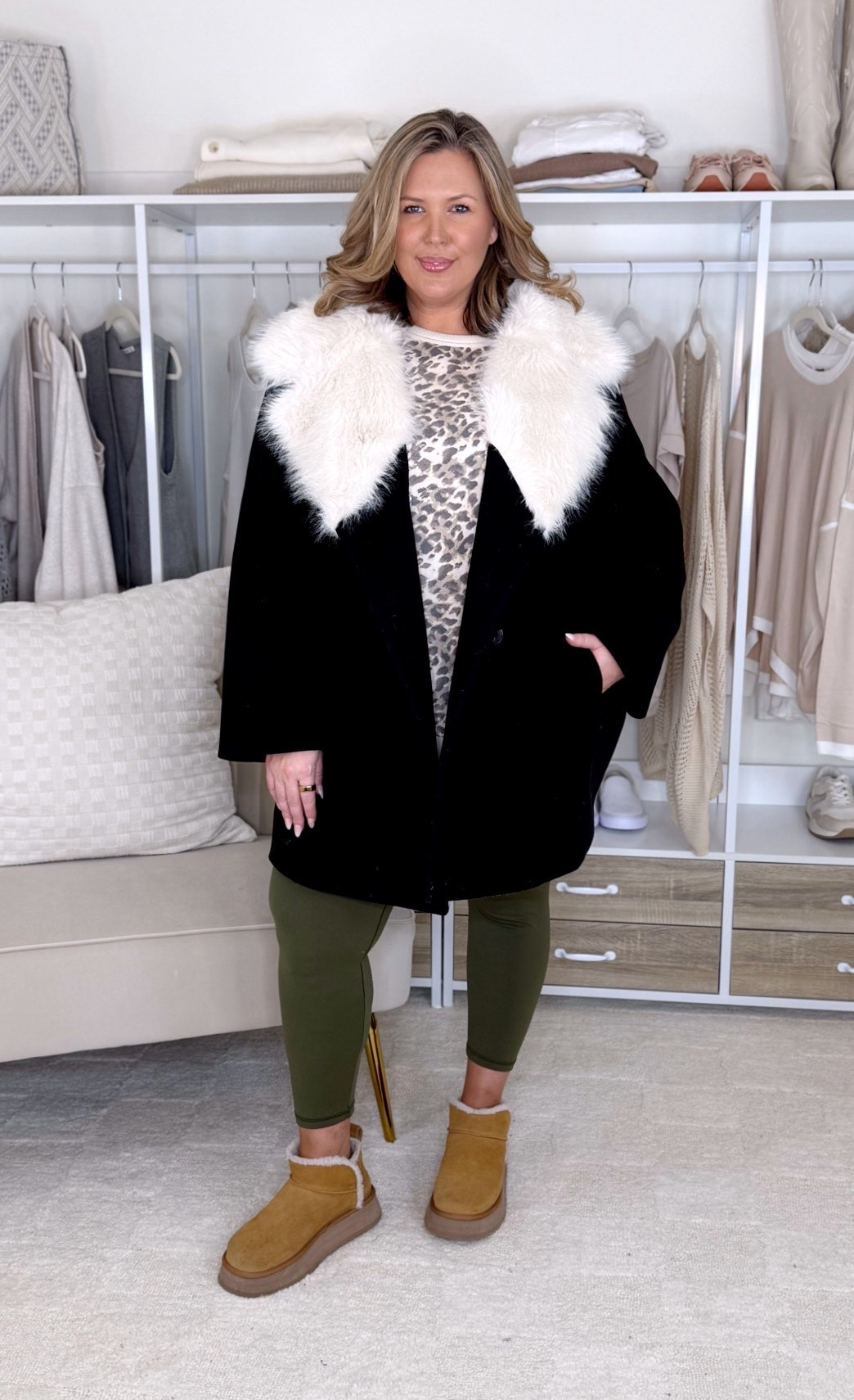 Wearing an XXL in the top and leggings, coat is a 2X!

Plus size fashion, winter outfit ideas, holiday outfits, midsize outfit ideas, what to wear winter outfits, mom style, comfy casual, realistic outfit ideas

#LTKPlusSize #LTKMidsize #LTKHoliday