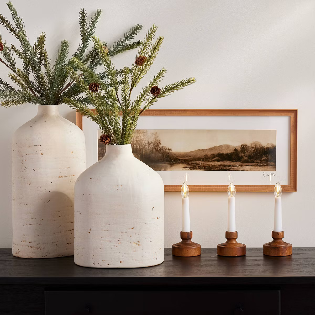 Faux Spruce & Pinecone Christmas Stem - Hearth & Hand™ with Magnolia | Target