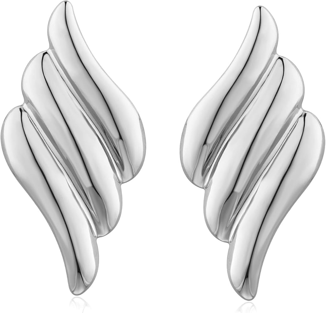 Large Gold Statement Chunky Stud Earrings for Women Trendy Vintage Large Gold Geometric Earrings ... | Amazon (US)