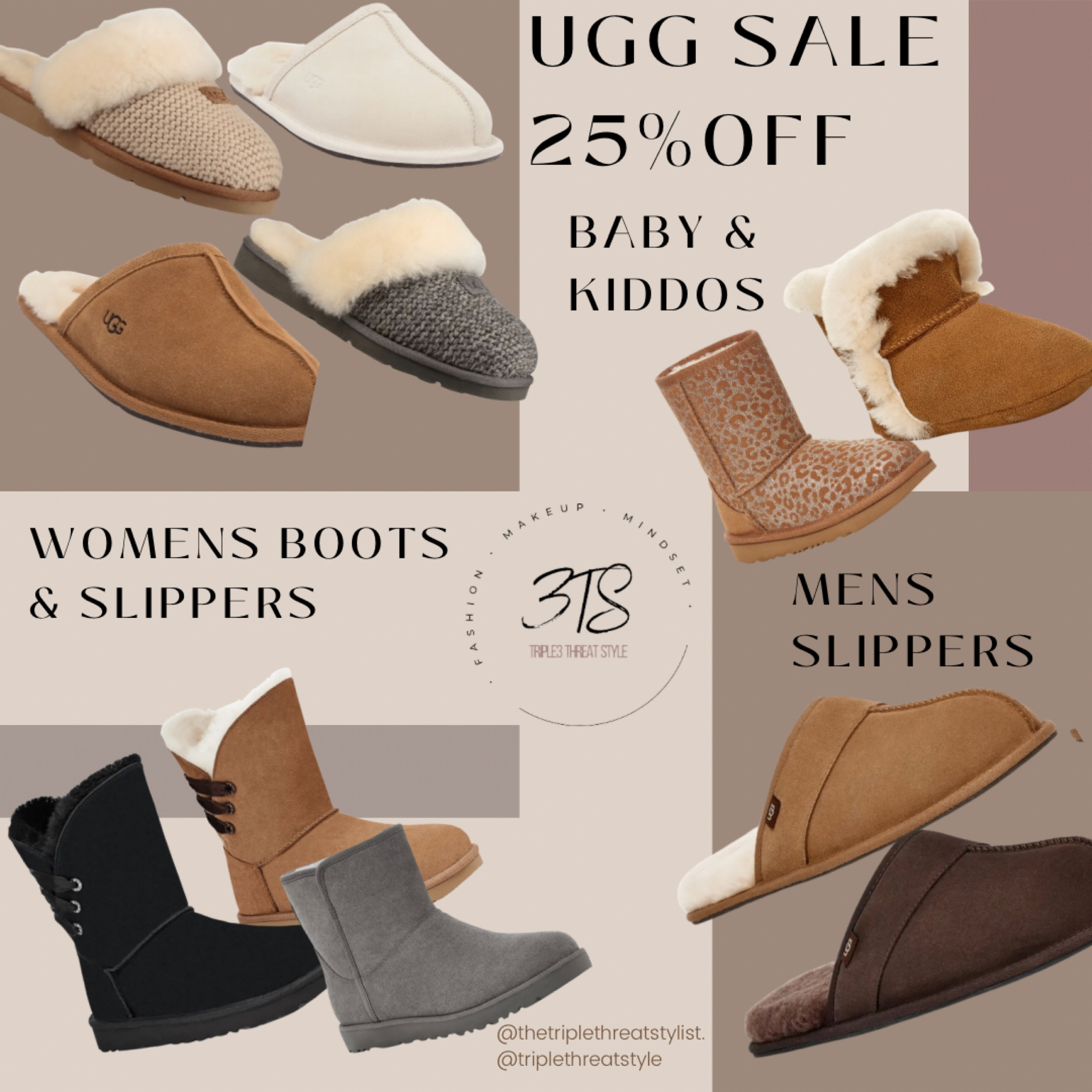 🚨 UGG SALE 🚨- 25% - 60% off

UGGs are TRENDING & I found a huge sale on them!! 

There are several different pairs of women’s boots and slippers, men’s slippers, and children’s and baby slippers and boots that are fully stocked. 
 
These would also make a great gifts! 

#LTKHoliday #LTKsalealert #LTKunder100