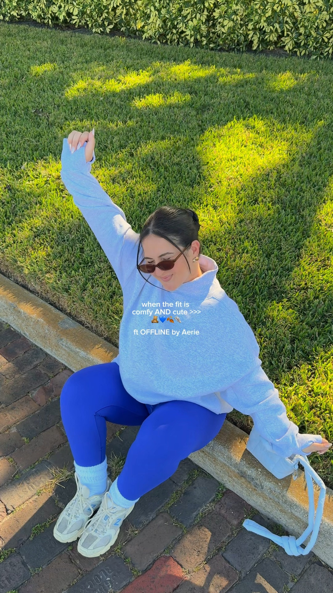 cobalt blue & mocknecks for fall >>> 💙🍂 obsessed with my new OFFLINE by Aerie activewear pieces for putting the "hot" in my fall hot girl walks 👟 #ad #AerieREAL #AeriePartner

SIZING-
Mockneck - L
Cobalt Blue Leggings - M Short
Cobalt Blue Top - L

#LTKootd #LTKPetite #LTKFindsUnder50
