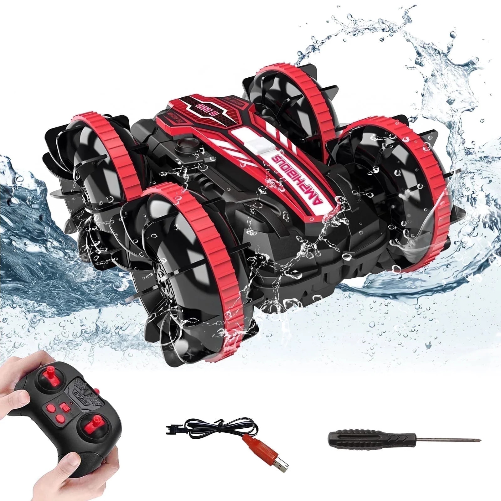 Absoke Toys for Boys Age 5-12, Amphibious RC Car for Kids Remote Control Boat Waterproof Gifts Po... | Walmart (US)