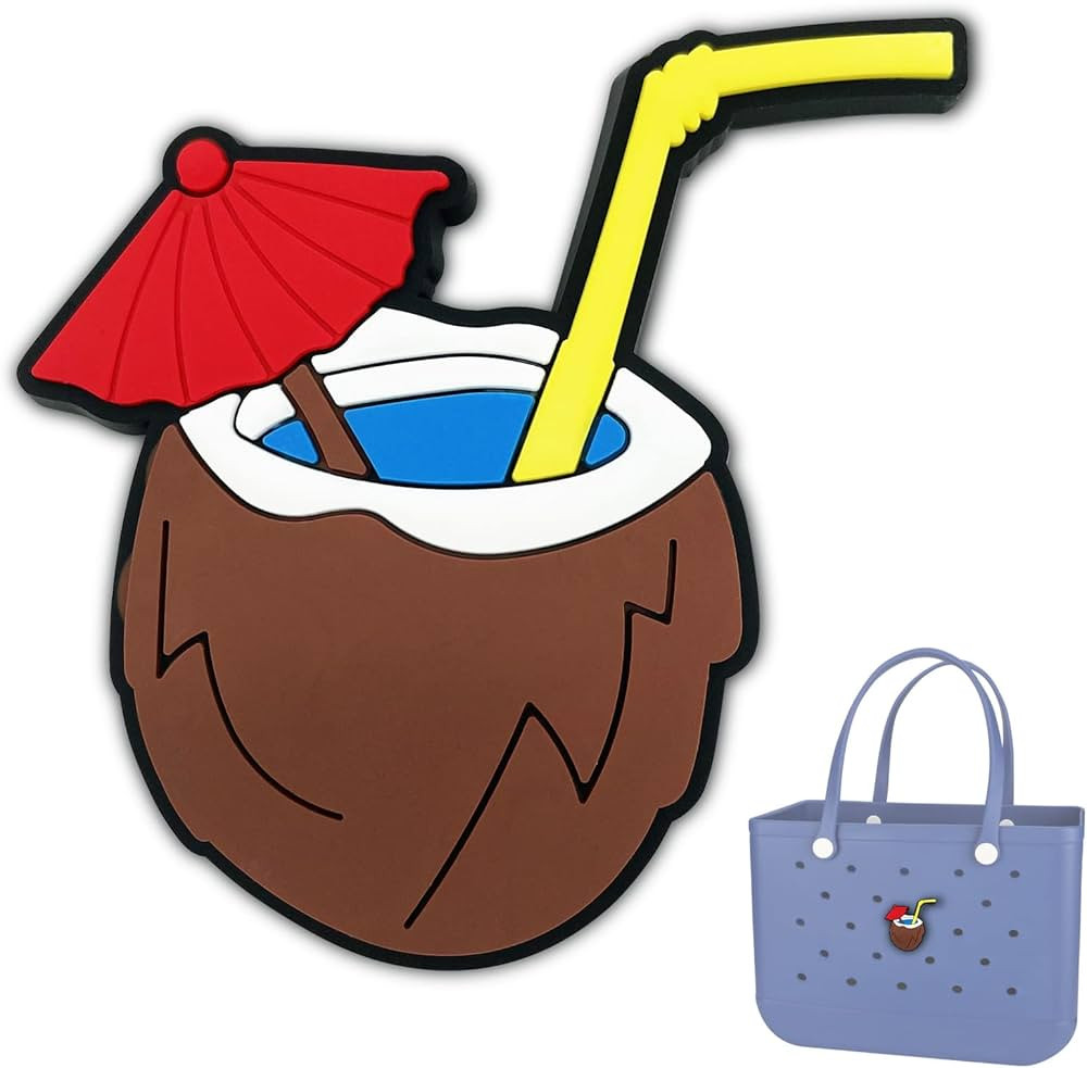 Decoration Charms for Bogg Bag Accessories Charms,MOMLIFE Bag Charms for Beach Tote Bag Rubber Be... | Amazon (US)