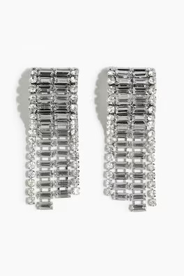 Bead-Embellished Tuxedo Shirt - White - Ladies | H&M US | H&M (US + CA)