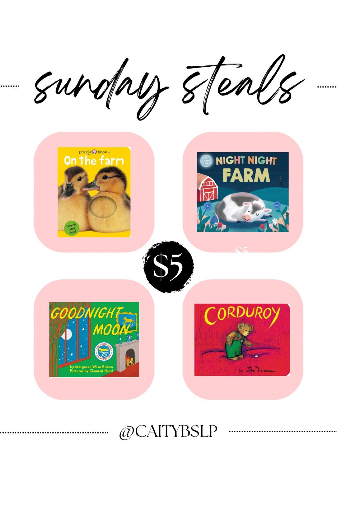 Some of my favorite children’s books are on sale for only $5 right now! 

Amazon finds / book sale / board books / baby books / toddler books / children’s books / Amazon sale / book sale / LTKunder5

#LTKFind #LTKSale #LTKbaby