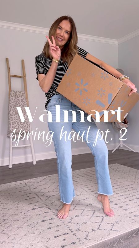 Walmart again for the win! I am having the most fun doing these affordable fashion unboxings! Which is your favorite find?
Striped tee medium 
Jeans size down
Henley medium 
Eyelet top medium 
Beige crop wide leg pants size down 
Platform sandals TYS size up of between 
Dress medium - size down
Button down medium 
Nashville tee medium 
White jeans size down
Linen blazer medium 
Sneakers TTS

Walmart haul, Walmart new arrivals, Walmart unboxing, Walmart outfit, outfit reel, style reel, spring outfit ideas 2024, casual style, white jeans, eyelet, business casual, work from home outfit, neutral style, inclusive fashion, timeless style, fashion sneakers


#LTKfindsunder50 #LTKstyletip #LTKVideo