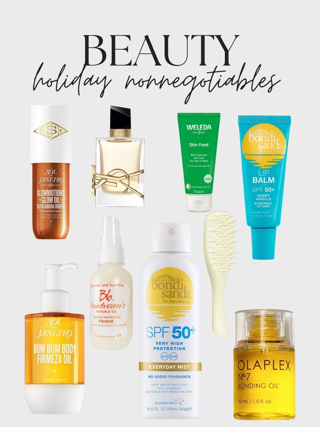 Holiday season is approaching (YAY)! Here’s my non negotiable beauty bits that are always packed in my suitcase without fail! 👏🏽 👏🏽 ☀️ 🧳 

Discount code for all: CHLOEPLF

#LTKsummer #LTKfestival #LTKspring