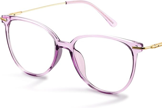 Gaoye Blue Light Blocking Glasses - Trending Round TR90 Frames, Metal Arms, UV400 Protection - Ma... | Amazon (US)