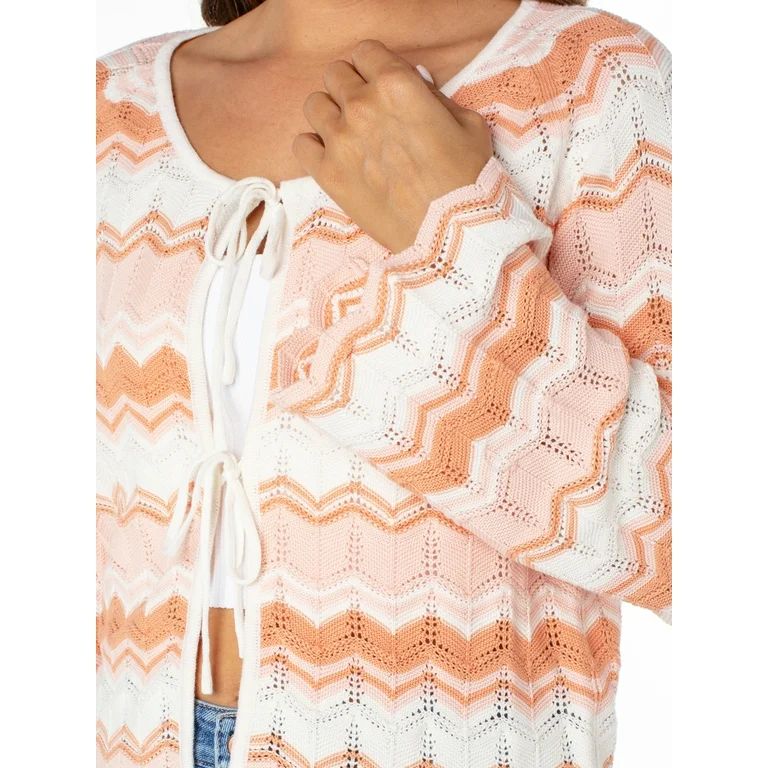 Celebrity Pink Juniors Tie Front Cardigan | Walmart (US)