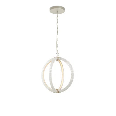 Arietta 4 - Light Mother of Pearl/Metal LED Chandelier | Perigold