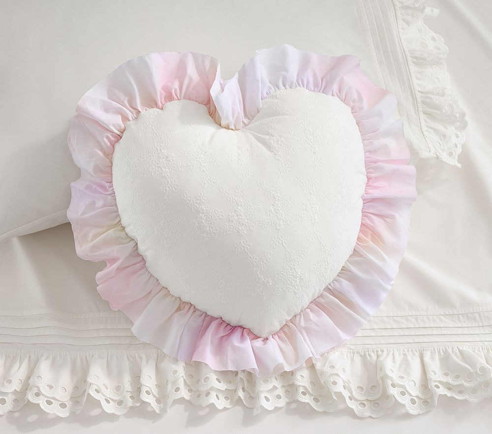 LoveShackFancy Tie-Dye Heart Pillow | Pottery Barn Kids