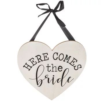 Here Comes The Bride Wood Wall Wedding Decoration Reception Party Decor | Walmart (US)