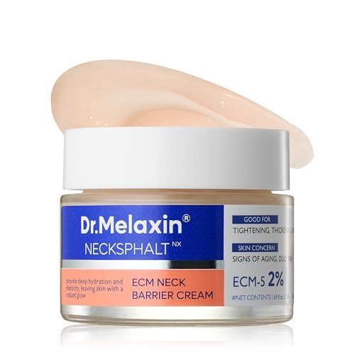 Dr.Melaxin Necksphalt ECM Barrier Cream for Anti-Aging Neck Skin, Tightening Wrinkles for an Even Skin Tone and Neck Lift, 1.69 fl oz (50ml) | Amazon (US)
