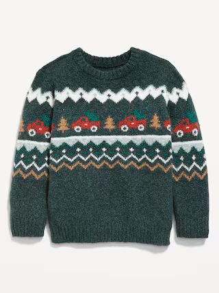 Printed Pullover Sweater for Toddler Boys | Old Navy (US)