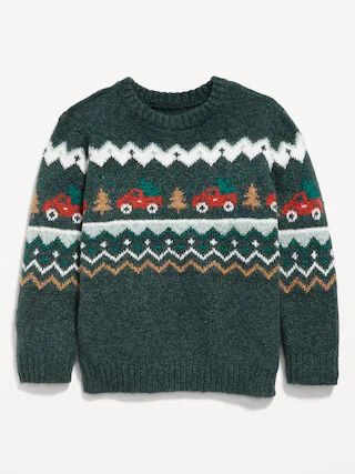 Printed Pullover Sweater for Toddler Boys | Old Navy (US)