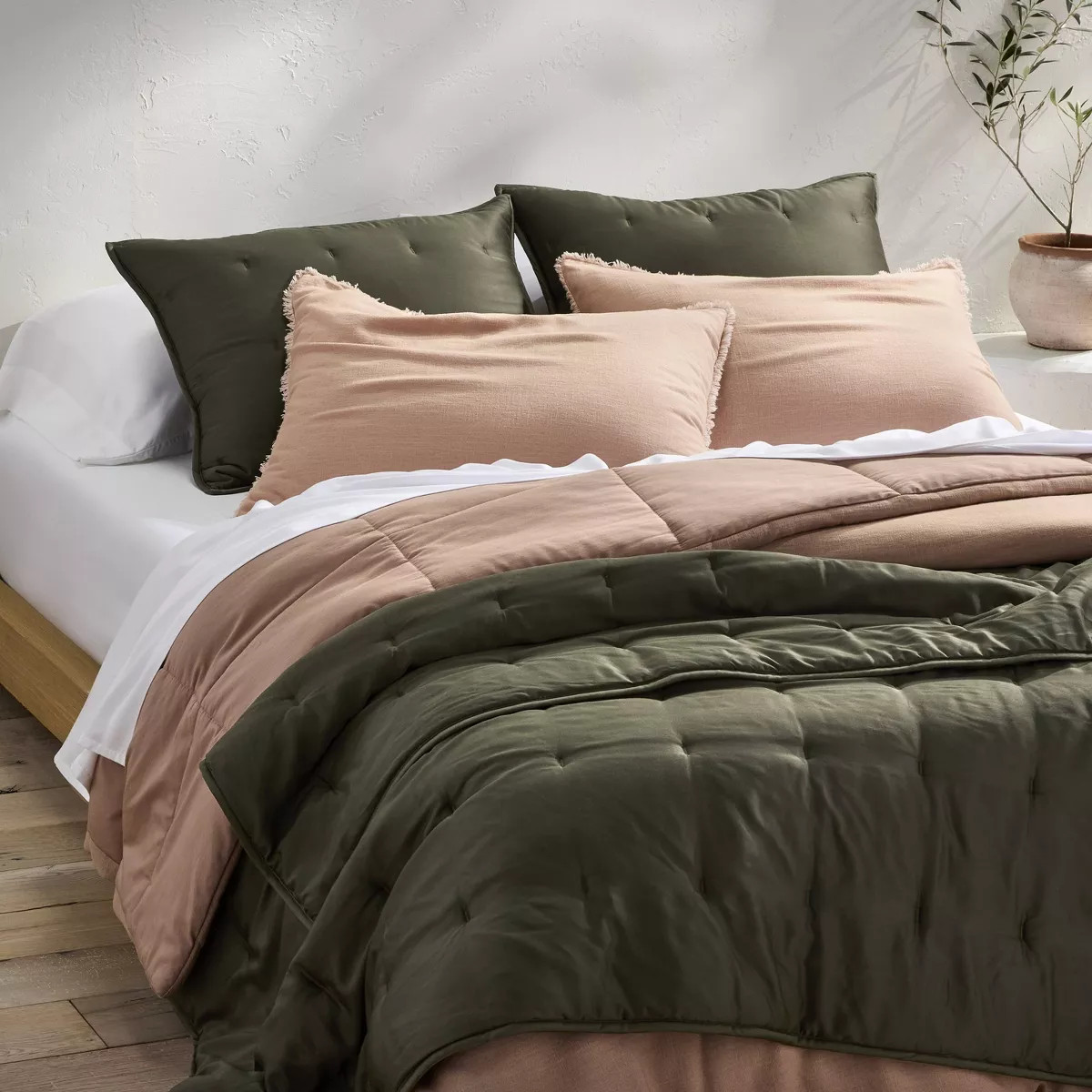 King 400 Thread Count Rayon from Bamboo Sheet Set White - Casaluna™ | Target