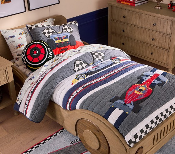 Formula 1® Patchwork Quilt & Shams | Pottery Barn Kids