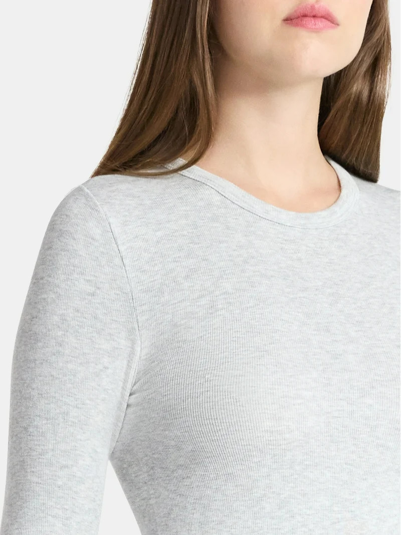 No Boundaries Seamless High Neck Bodysuit with Long Sleeves, Women's - Walmart.com | Walmart (US)