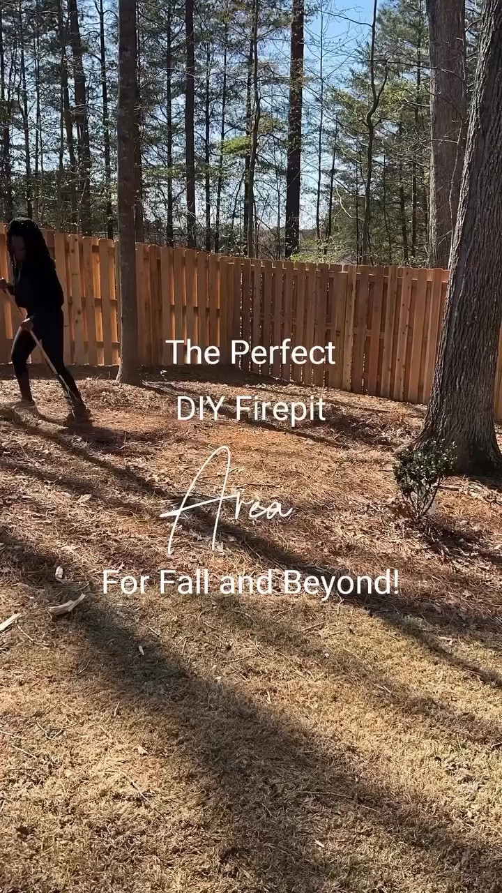 Moving my firepit from the corner to the center of the yard was already the ultimate glow up, but throw in the chat GPT rendering to add plants? I know my future self is gonna thank me once they have a chance to mature. 

I’m itching for Fall nights, okay really just Halloween😂😂