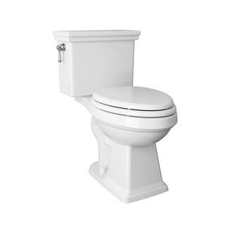 American Standard Lexington Two-Piece 1.3 GPF Single Flush Elongated Toilet in White 718AA107.020... | The Home Depot