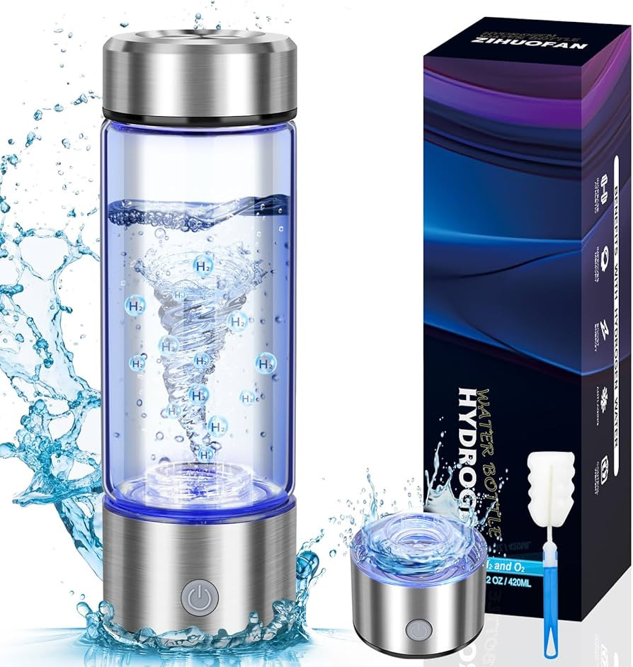 2025 New Hydrogen Water Bottles, Portable Hydrogenated Water Bottle with SPE PEM Technology, 420m... | Amazon (US)