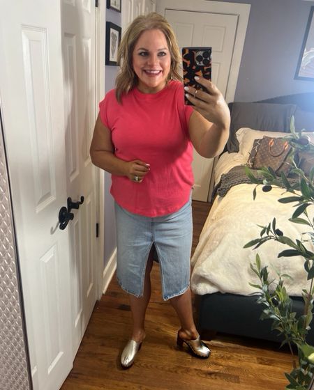 I’m not wear this outfit today, because it’s  about 30 degrees here….
However, Target is doing a huge sale through Monday. 20% off on tees, jeans and shoes. Perfect if you are going on vacation or just getting prepped for spring!
Resort wear, vacation outfits, denim skirts, clogs, metallic 

#LTKfindsunder50 #LTKSpringSale #LTKSeasonal