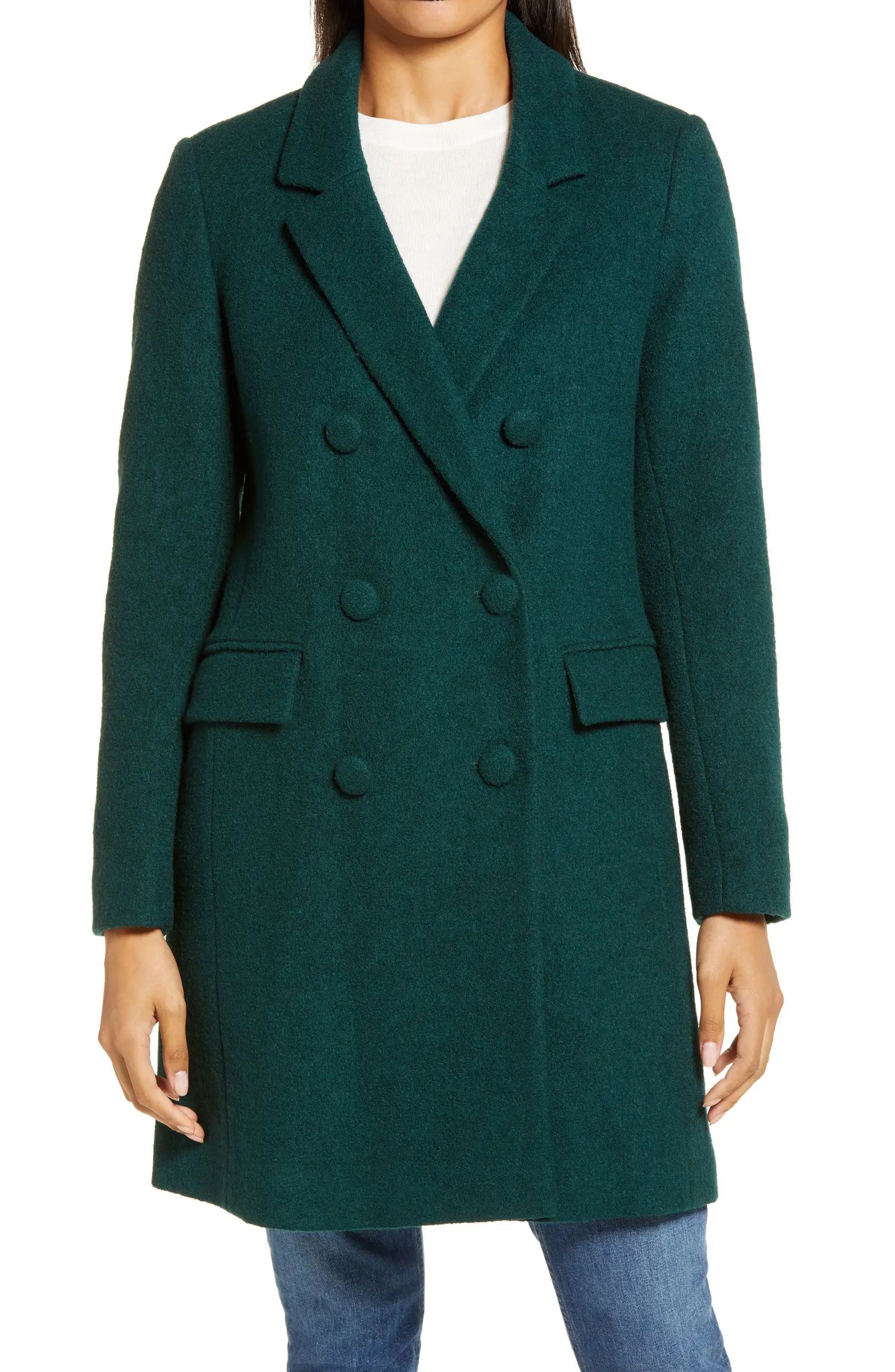 Double Breasted Bouclé Coat | Nordstrom