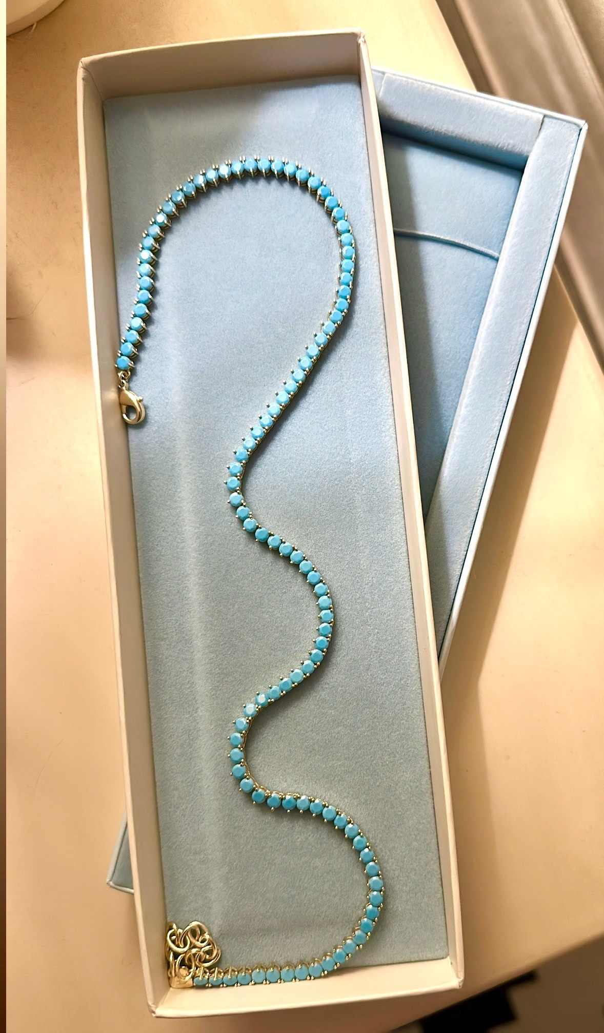 I think turquoise is essential for warmer weather.  Can’t wait to wear this.