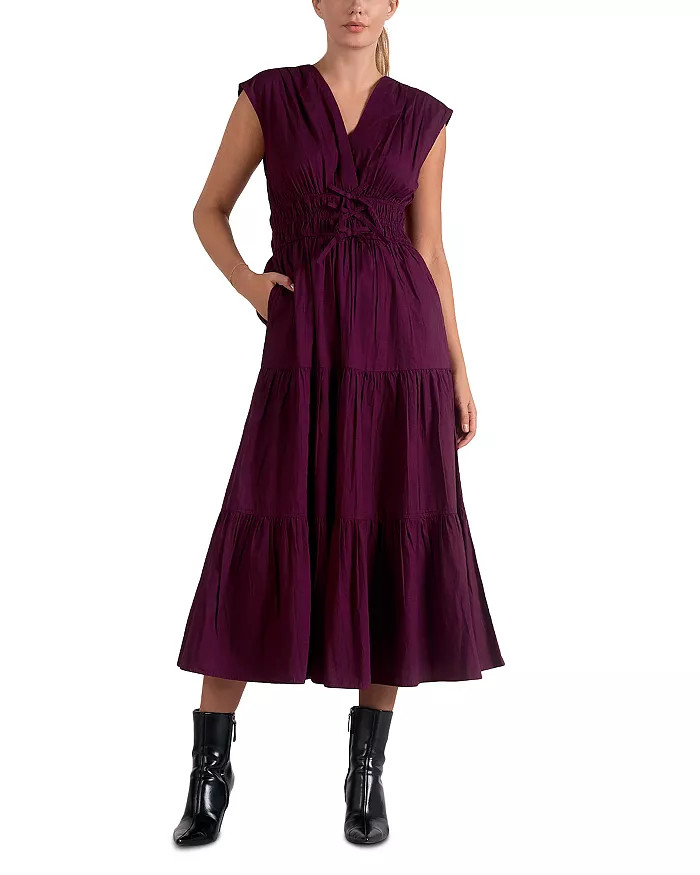 Cap Sleeve Tiered Dress | Bloomingdale's (US)