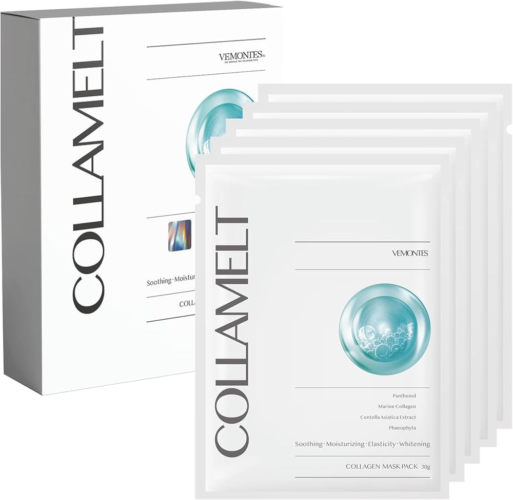 Korean Medi-Spa Collagen Hydrogel Face Mask, Overnight Mask with Low Molecular Marine Collagen (4... | Amazon (US)