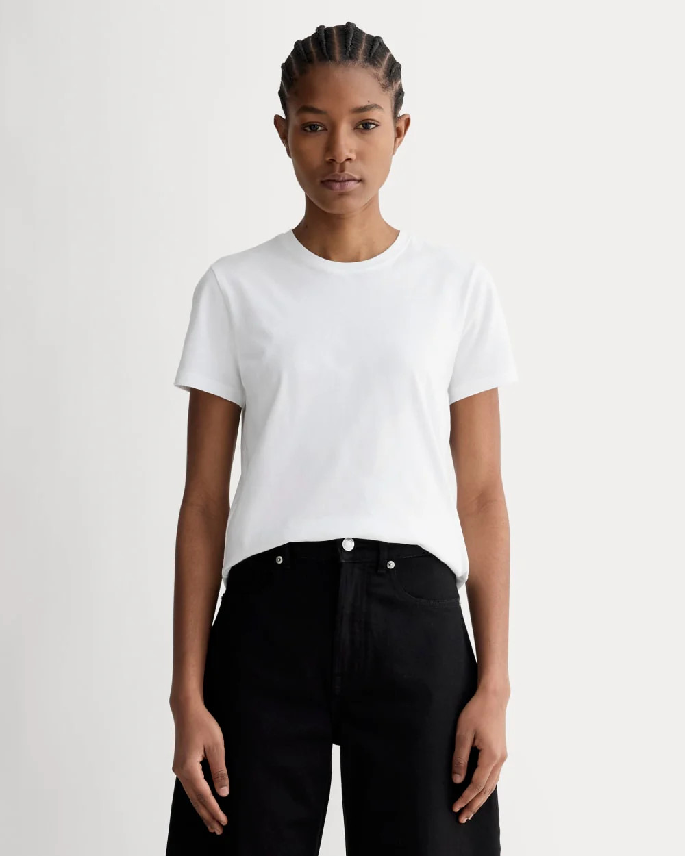 The Slim Crew in Essential Cotton | White | Everlane
