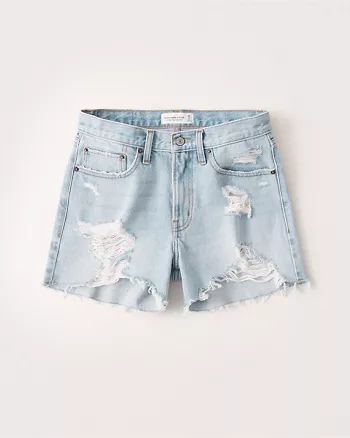 Mid Rise Boyfriend Shorts | Abercrombie & Fitch (US)