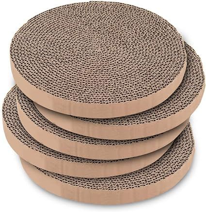 Best Pet Supplies Scratch and Spin Cat Scratcher Replacement Pads for Active Play, Natural Recycl... | Amazon (US)