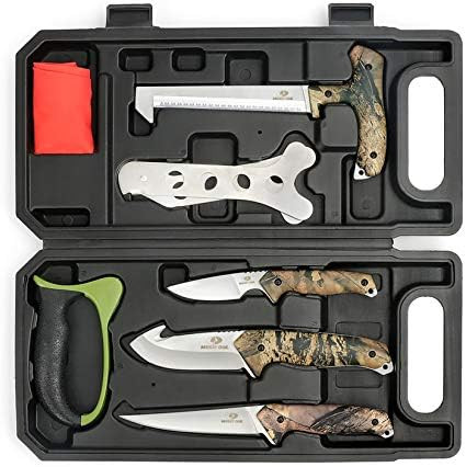 Mossy Oak Hunting Field Dressing Kit - Portable Butcher Game Processor Set (8-Piece) | Amazon (US)
