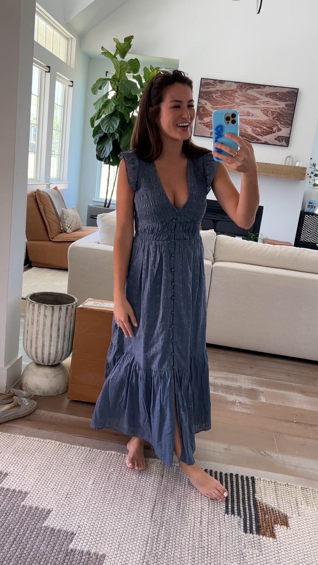 Love this blue Anthropologie dress for this transitional fall weather! Super comfy - wearing a small! 

#LTKtravel #LTKSeasonal