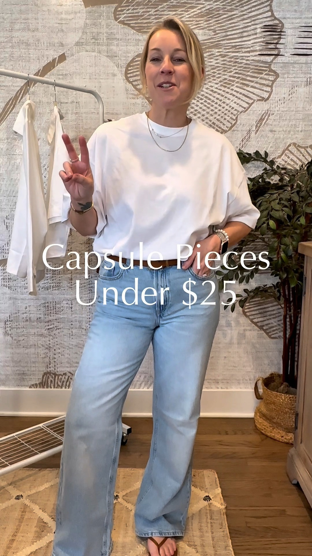 Honestly these capsule pieces from @HM  surprised me in the best way. I haven’t shopped here in a long time and that will definitely change. They’re insanely affordable, like under $20 and feel so high quality! I’m in mediums in the blouses and a small T shirt. Size 8 jeans but a 10 would’ve been more comfy and I think fit/looked nicer  

#LTKFindsUnder50 #LTKStyleTip #LTKWatchNow