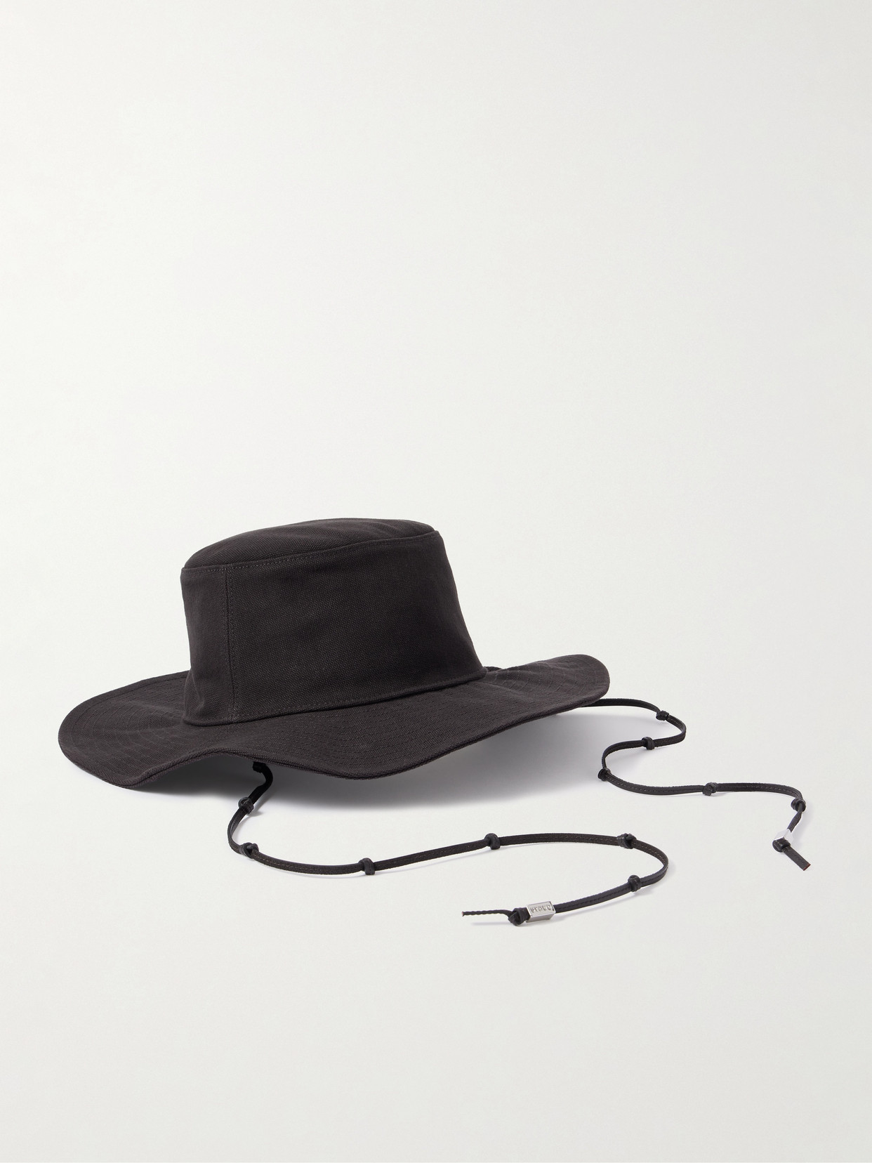 STAUD - Coast Suede-trimmed Cotton-canvas Bucket Hat - Brown | NET-A-PORTER (US)