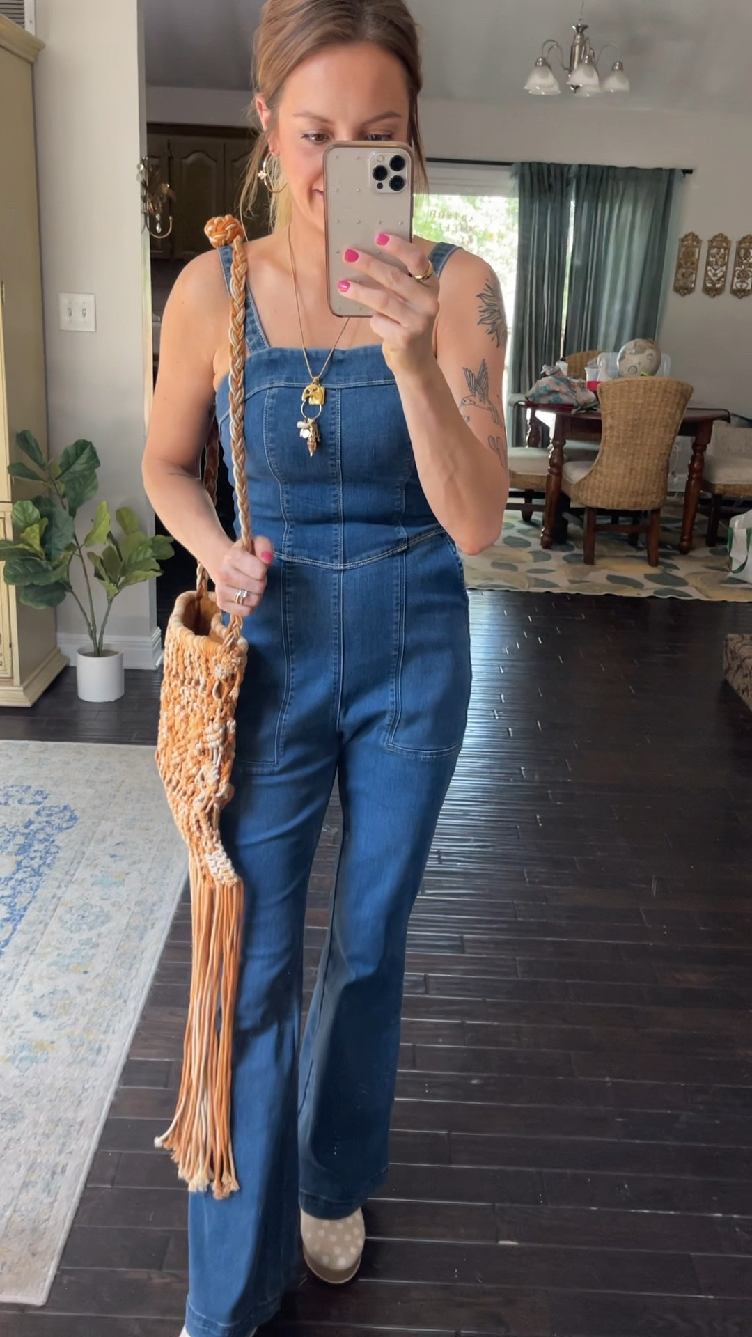 PLUS 2 IN 1 CORSET DENIM JUMPSUIT (BLUE/WHITE)- FINAL SALE