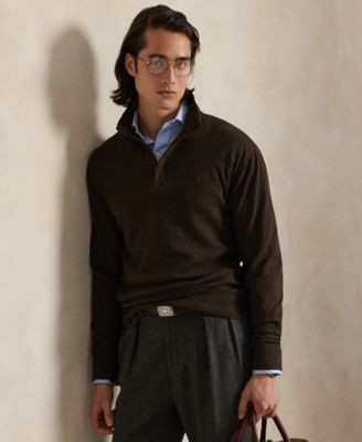 Men's Houndstooth Luxury Jersey Pullover | Macy's