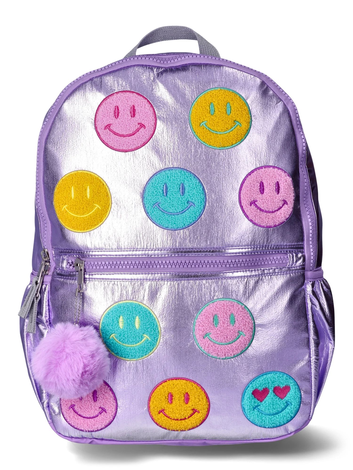 Wonder Nation Kids All Smiles 17" Backpack, Purple | Walmart (US)