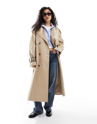 & Other Stories belted trench coat in beige | ASOS (Global)