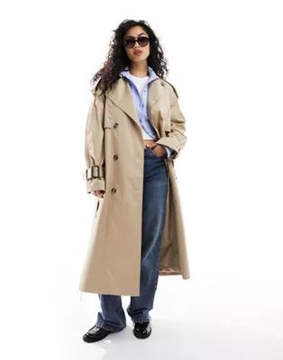 & Other Stories belted trench coat in beige | ASOS | ASOS (Global)