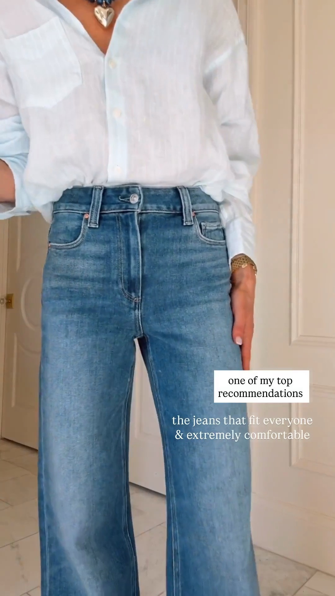 Best seller this week. The jeans that fit everyone. I'm 5'7 wearing size 25 fit tts