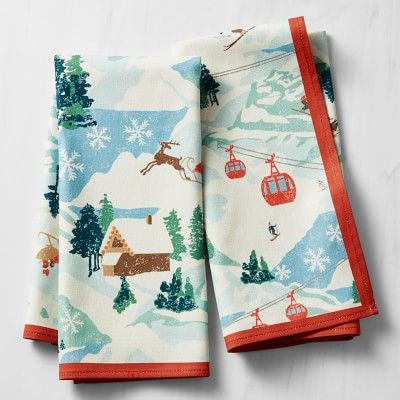 Apres Ski Towels, Set of 2 | Williams-Sonoma