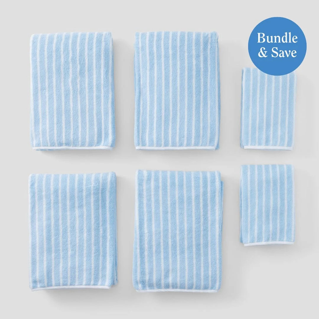 Patterned Starter Pack of Bath and Hand Towels | Weezie | Weezie Towels