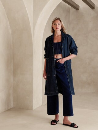 Denim Duster Coat | Banana Republic Factory
