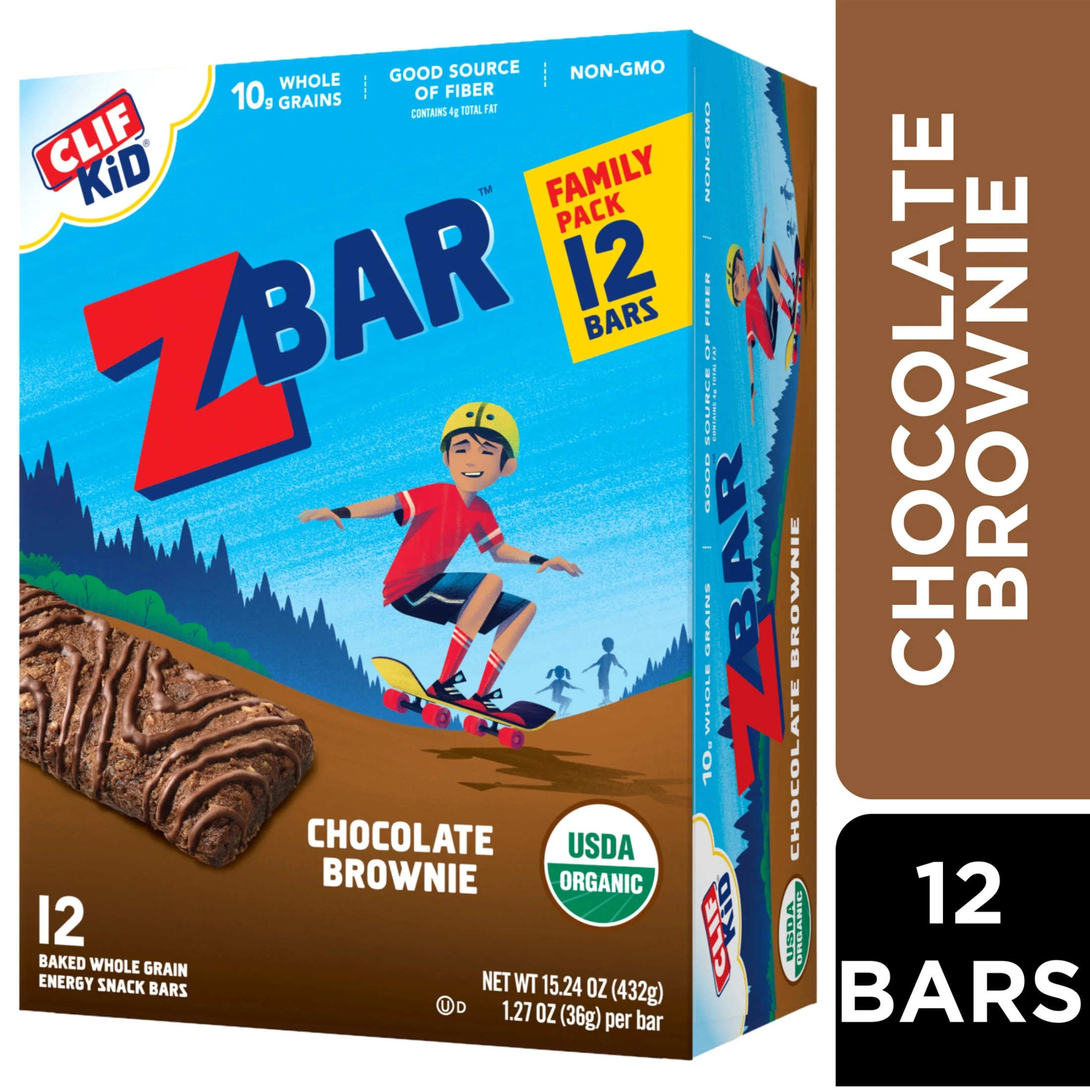 Zbar - Chocolate Brownie - Soft Baked Snack Bars - Non-GMO - 10g Whole Grains - USDA Organic Gran... | Walmart (US)