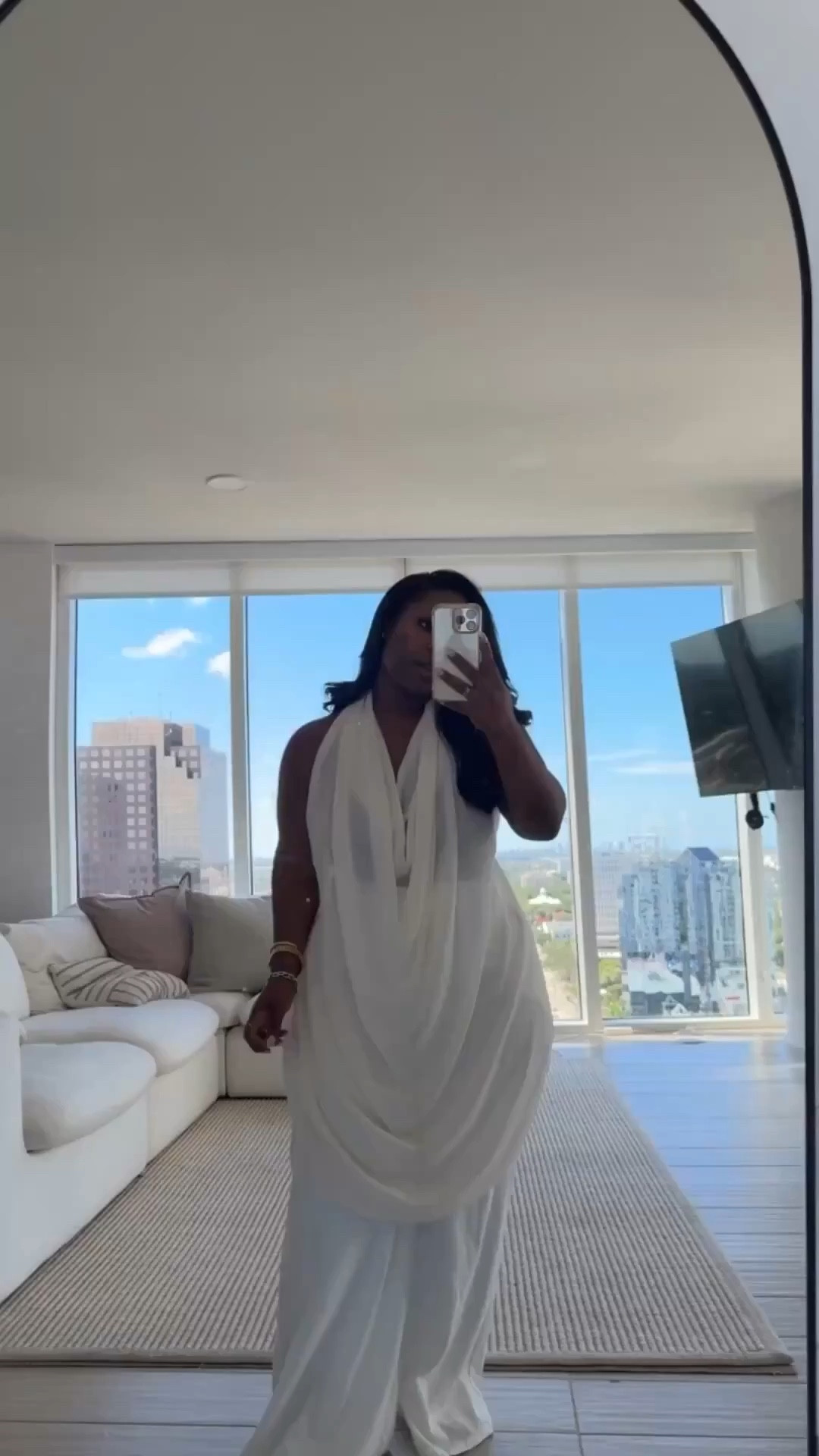 This top is so elegant and chic, while being super affordable. You can dress it down casually or wear it in a more elevated look.

Sizing Details:
Top: One Size 
Pants: XL

Date night outfits, sheer top, Emmy Petit

#LTKPetite #LTKMidsize