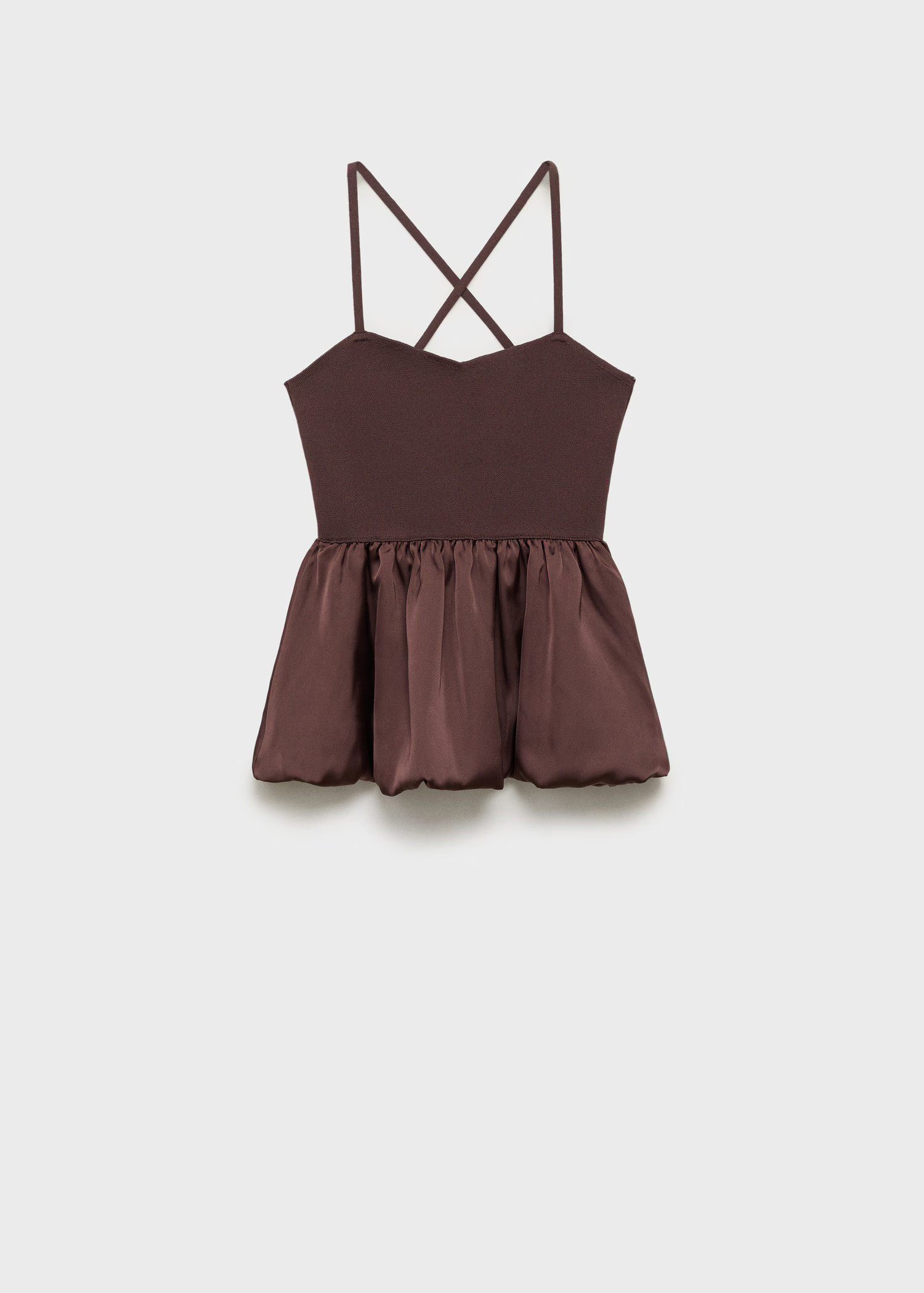 Combined fabric top with crossed back | Mango (US/MX/AU)