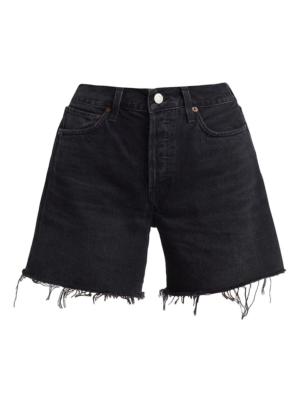 AGOLDE Parker Long Denim Shorts | Saks Fifth Avenue